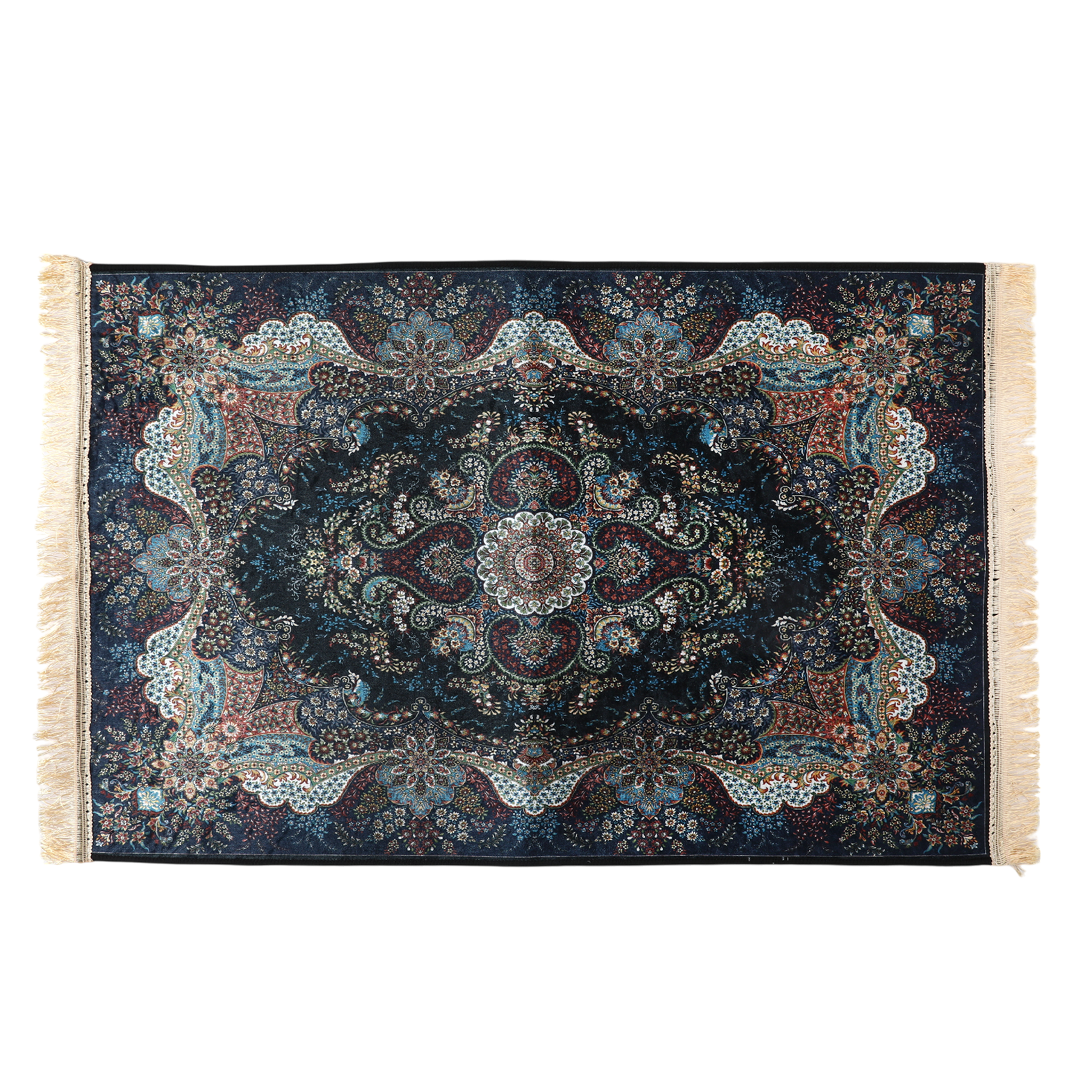 Kashan Persian Rug Large 60*90 - Navy Blue, Mats, Chase Value, Chase Value