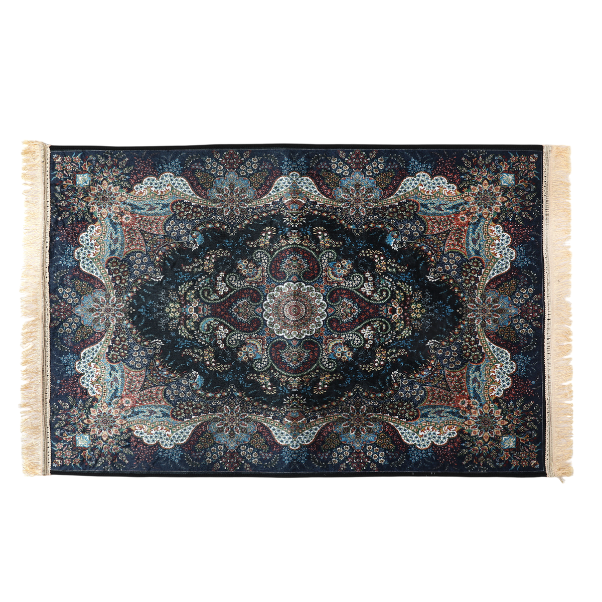 Kashan Persian Rug Large 60*90 - Navy Blue, Mats, Chase Value, Chase Value