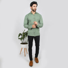 Eminent Men's Full Sleeves Polo T-Shirt - Olive