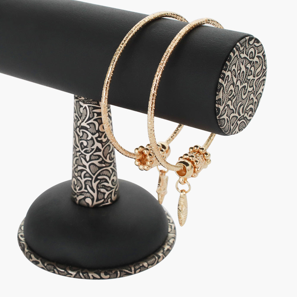 2Pcs Bangles Set - Golden, Women Bangles & Bracelets, Chase Value, Chase Value