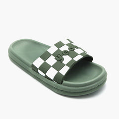 Men's Slider - Green, Men's Slippers, Chase Value, Chase Value