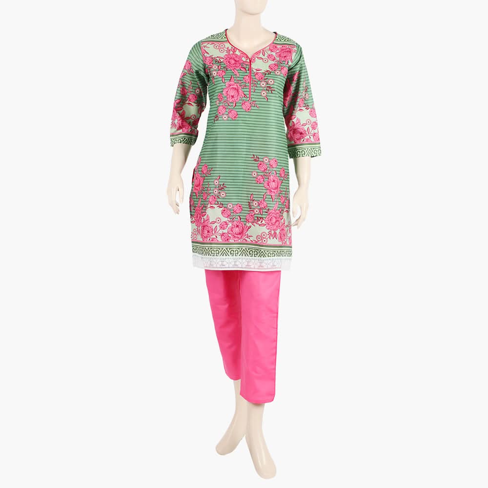 Women's Printed Lawn 2Pcs Suit - Multi Color, Women Shalwar Suits, Chase Value, Chase Value