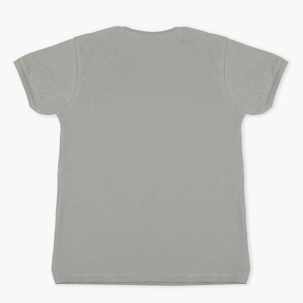 Boys Half Sleeves Polo T-Shirt - Grey, Boys T-Shirts, Chase Value, Chase Value