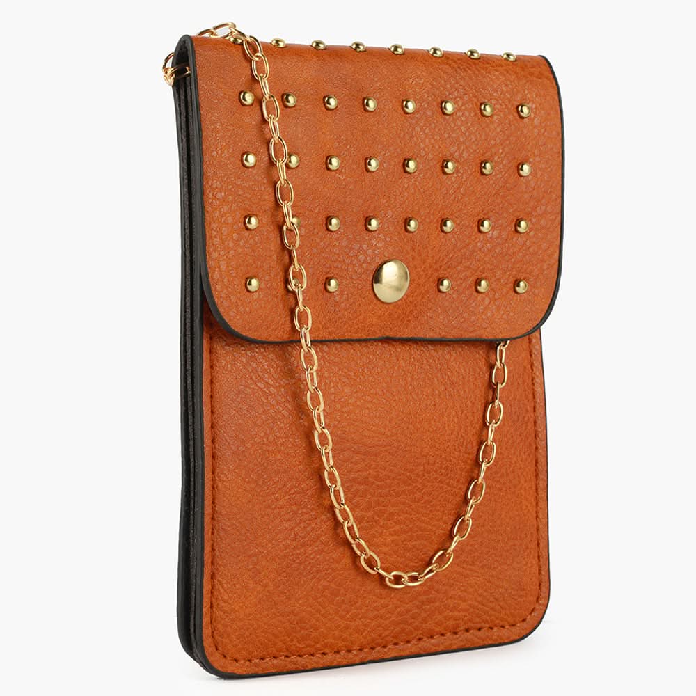 Women's Mobile Pouch - Brown, Women Clutches, Chase Value, Chase Value