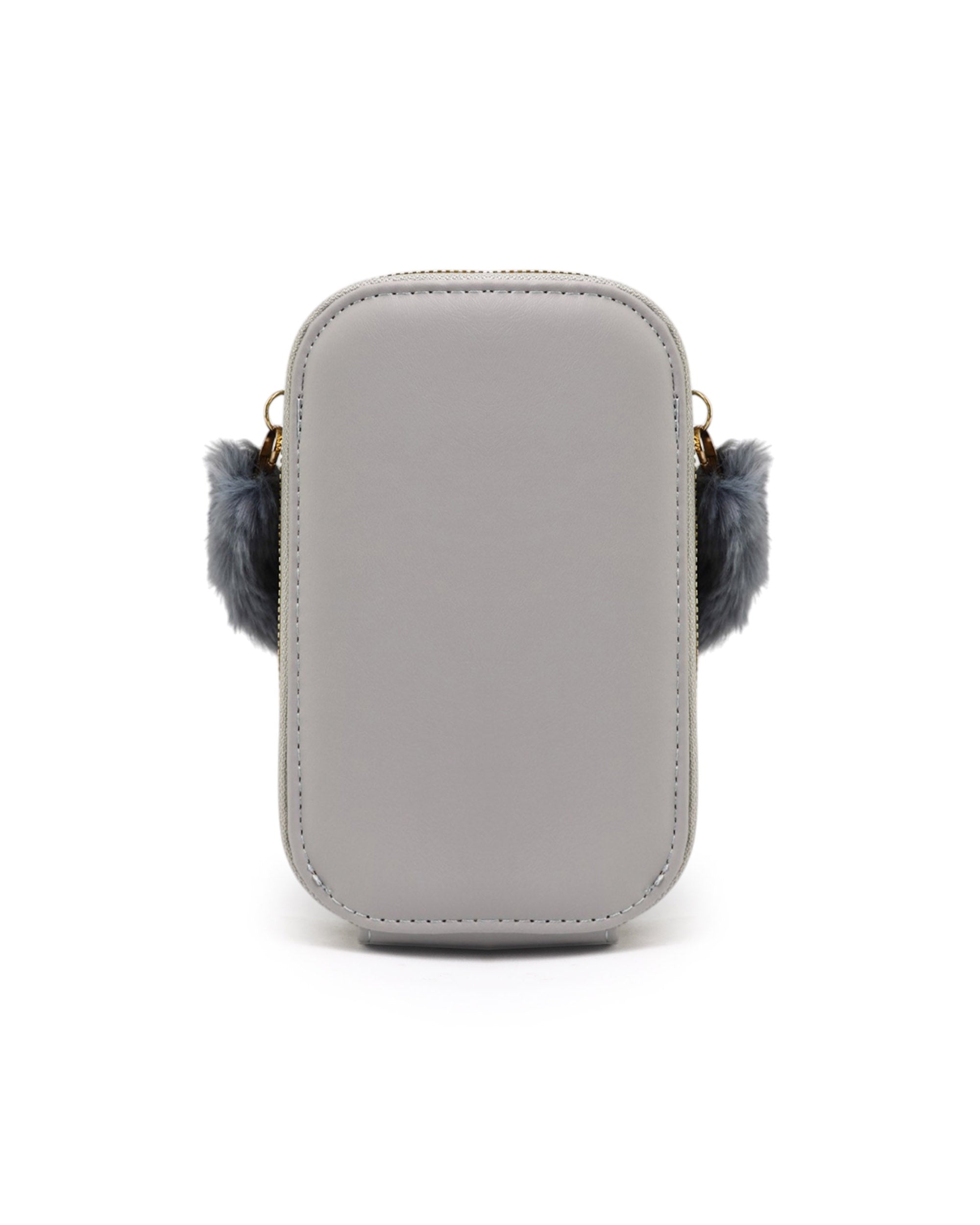 Women's Wallet with Fur Handle