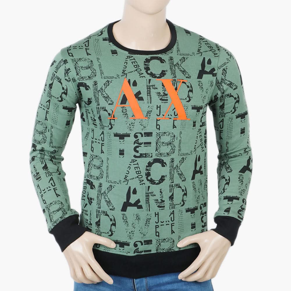Men's Sweat Shirt - Olive Green, Men's Sweater & Sweat Shirts, Chase Value, Chase Value