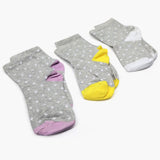 Women's Ankle Socks Pack Of 3 - Multi Color, Women Socks Stocking & Gloves, Chase Value, Chase Value