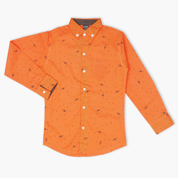 Boys Full Sleeves Shirt - Orange, Boys Shirts, Chase Value, Chase Value