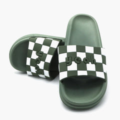 Men's Slider - Green, Men's Slippers, Chase Value, Chase Value