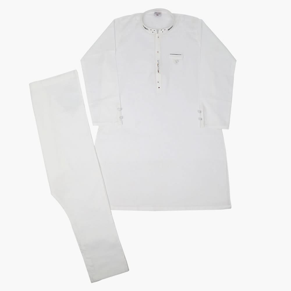 Boys Shalwar Suit - White, Boys Shalwar Kameez, Chase Value, Chase Value