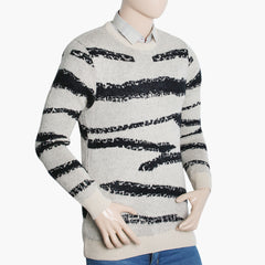 Men's Jacquard Sweater - Ecrul, Men's Sweater & Sweat Shirts, Chase Value, Chase Value