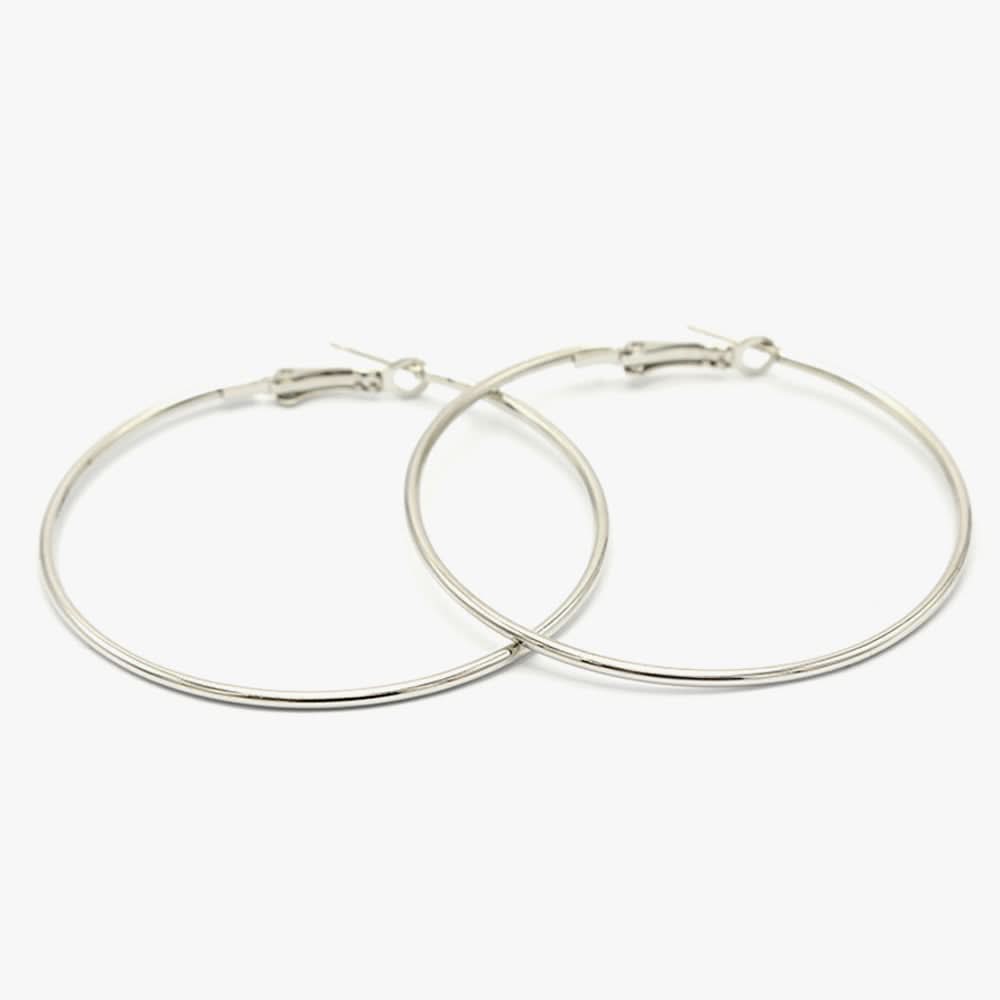 Women's Ear Hoops - Silver, Women Earrings & Tops, Chase Value, Chase Value