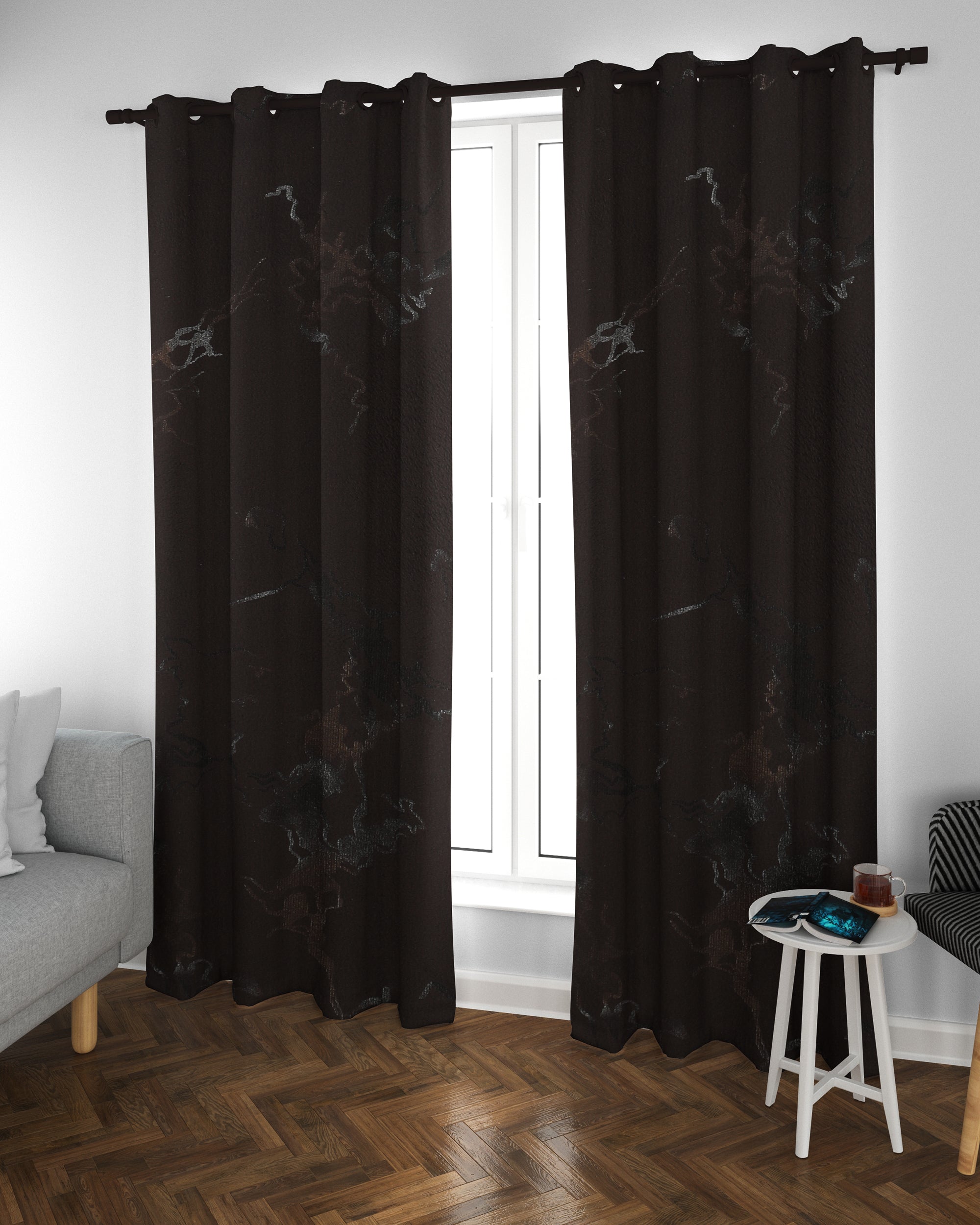 Imported Velvet Curtains 4.5*7.5F