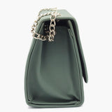 Women's Shoulder Bag - Dark Green, Women Bags, Chase Value, Chase Value