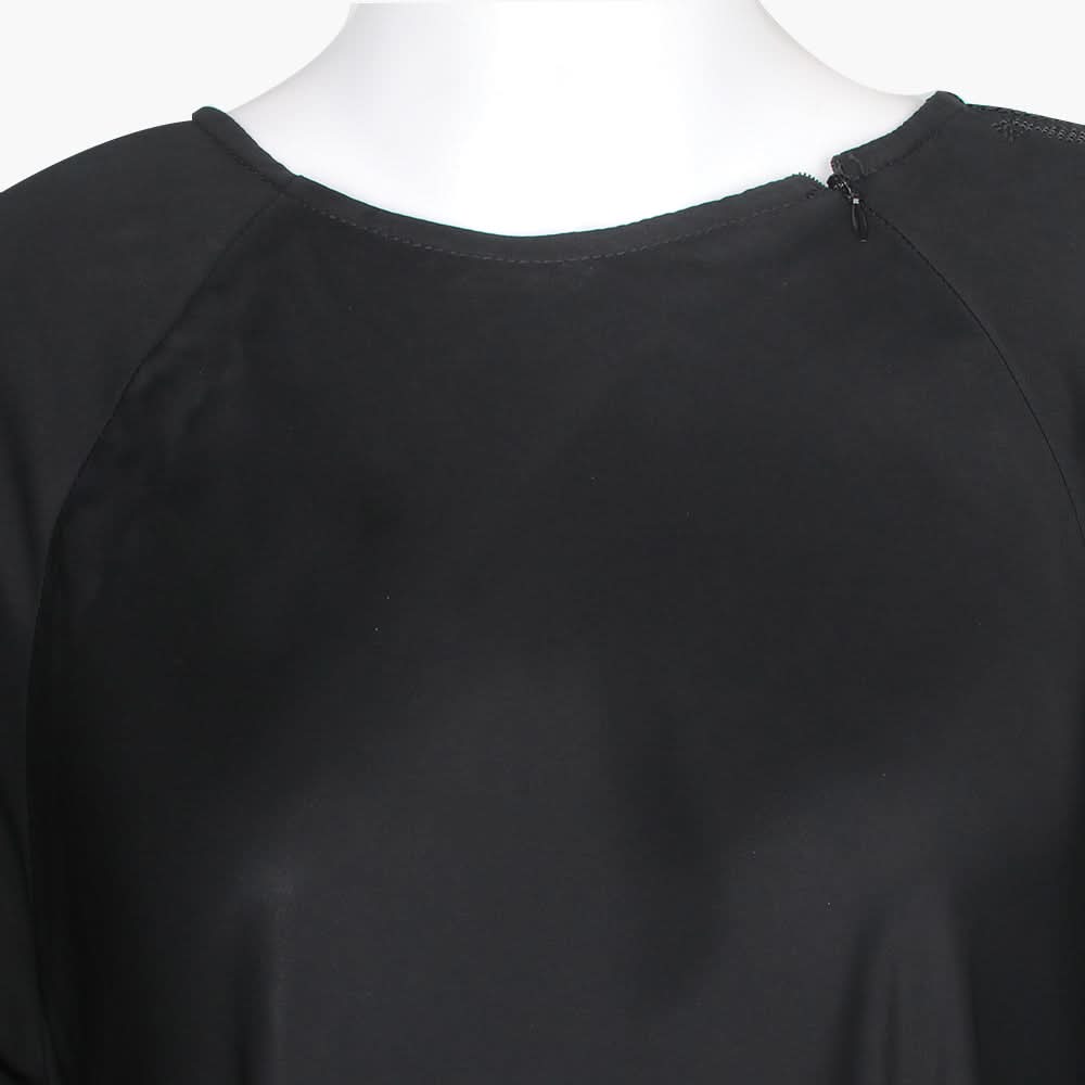 Women's Abaya With Lace - Black, Women Abayas, Chase Value, Chase Value