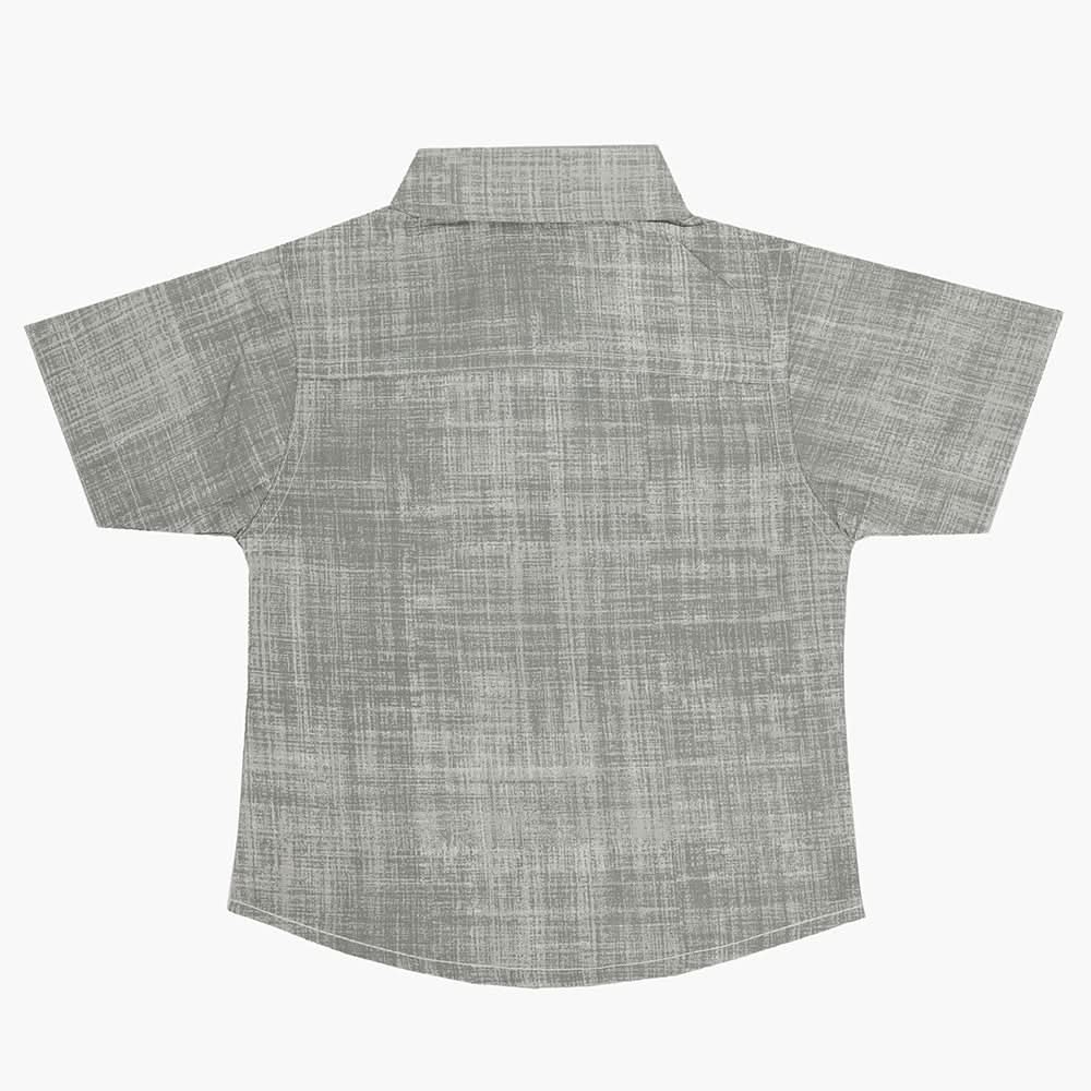 Boys Half Sleeves Casual Shirt - Light Grey, Boys Shirts, Chase Value, Chase Value