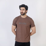 Eminent Men's Half Sleeves Printed T-Shirt - Brown, Men's T-Shirts & Polos, Eminent, Chase Value