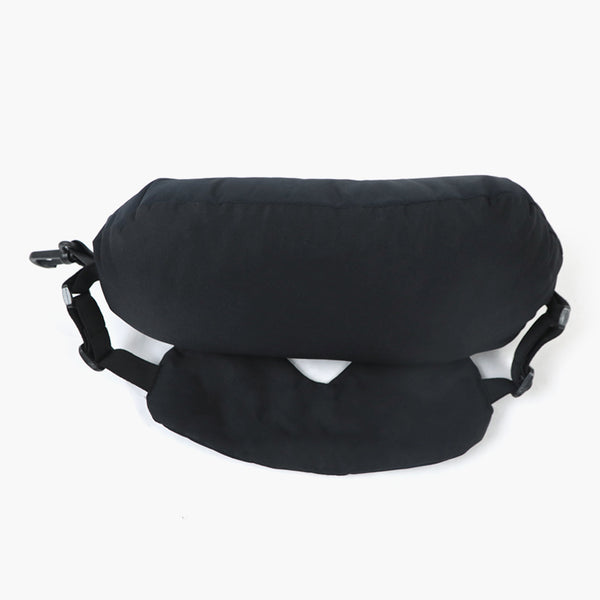 Travel Pillow with Eye Mask - Black