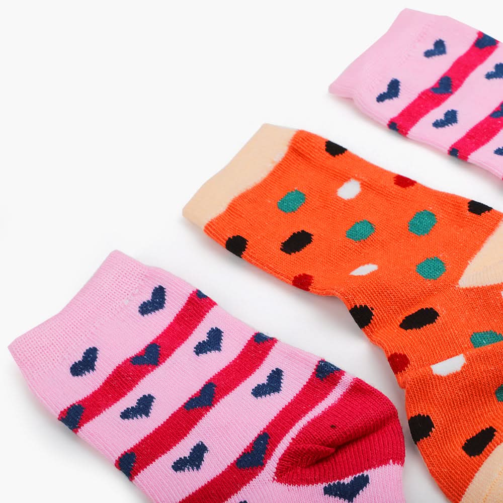 Kids Socks Pack Of 3 - Multi Color, Boys Socks, Chase Value, Chase Value