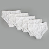 Valuable Girls Panty Pack Of 5 - White, Girls Panties & Briefs, Chase Value, Chase Value