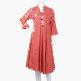 Women's Printed Kurti - Red, Women Ready Kurtis, Chase Value, Chase Value