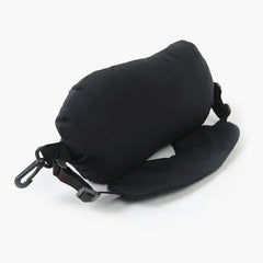 Travel Pillow with Eye Mask - Black