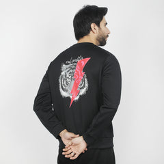 Eminent Men's Full Sleeves Sweat Shirt - Black