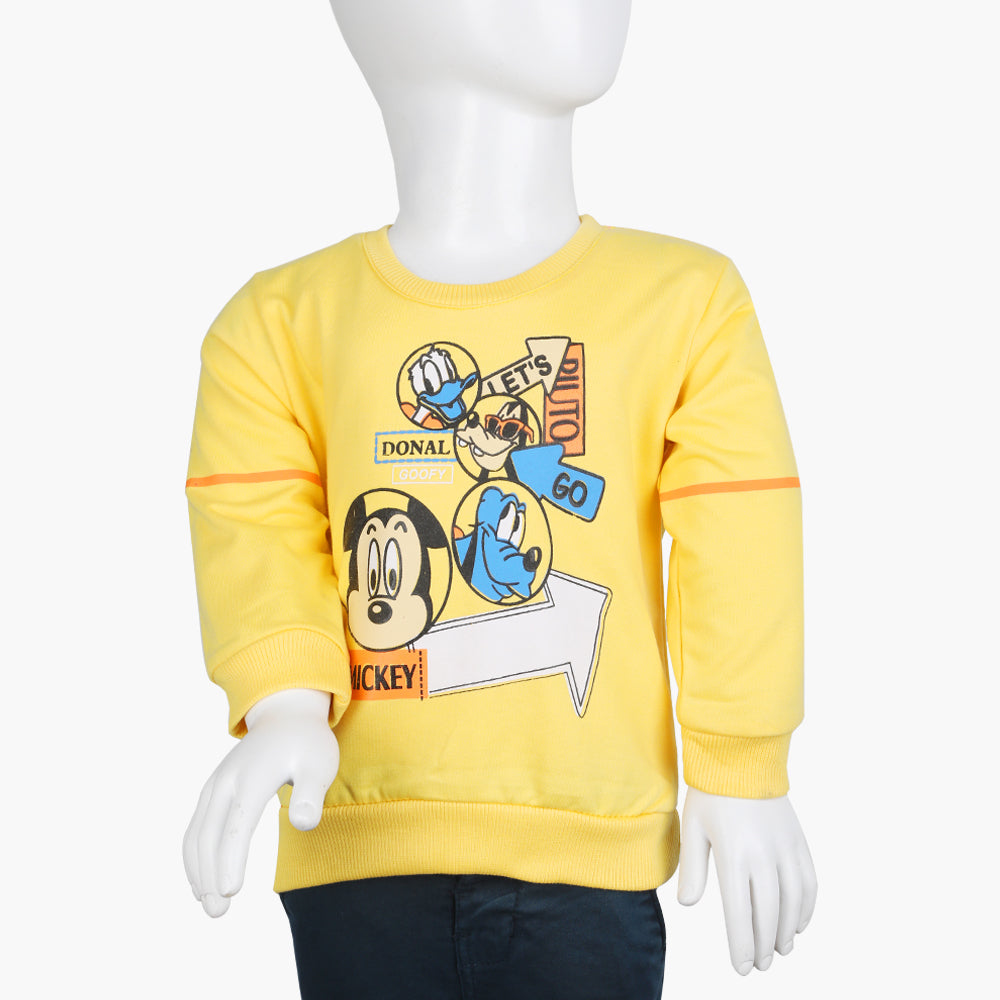 Boys Full Sleeves T-Shirt - Yellow, Boys T-Shirts, Chase Value, Chase Value
