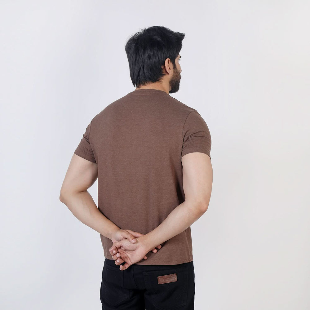Eminent Men's Half Sleeves Printed T-Shirt - Brown, Men's T-Shirts & Polos, Eminent, Chase Value