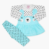 Newborn Girls Full Sleeves Suit - Sky Blue, Newborn Girls Winterwear, Chase Value, Chase Value