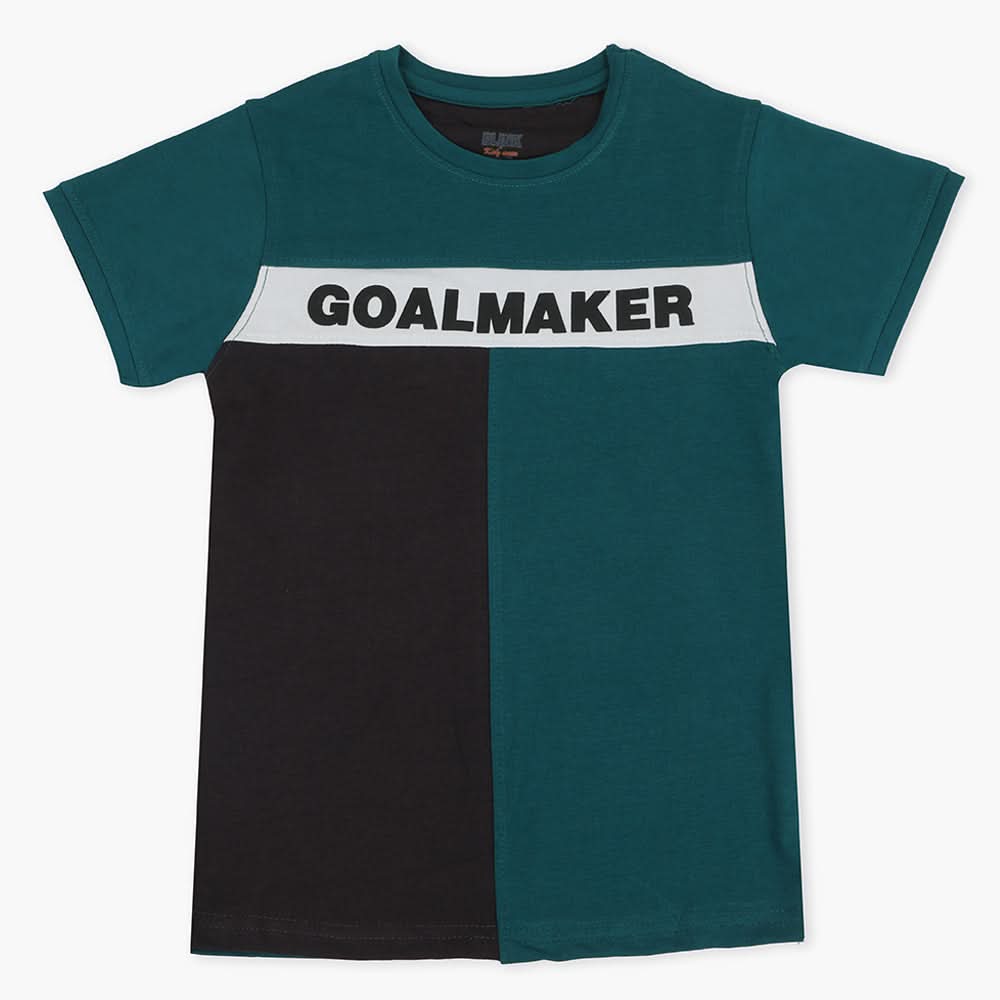 Boys Half Sleeves Polo T-Shirt - Steel Green, Boys T-Shirts, Chase Value, Chase Value
