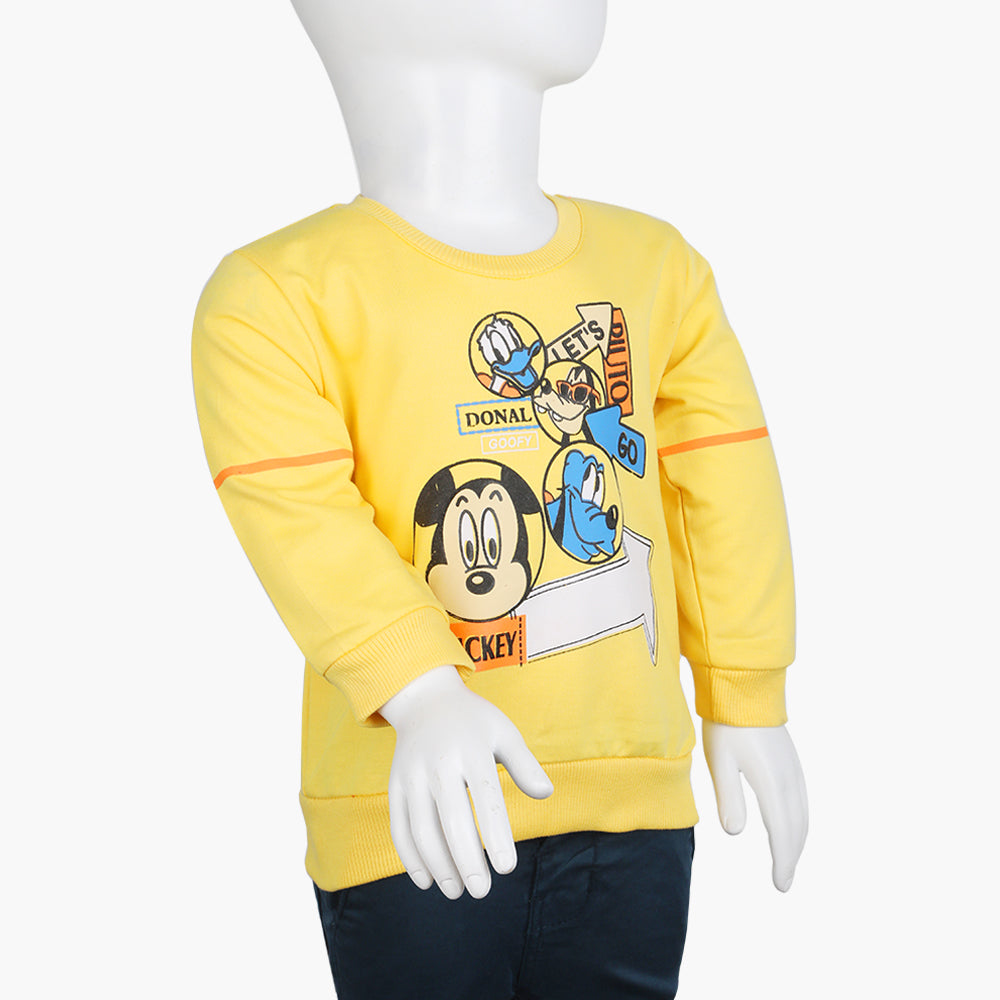 Boys Full Sleeves T-Shirt - Yellow, Boys T-Shirts, Chase Value, Chase Value