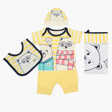 Newborn Boys Gift Set 05 Pcs  - Yellow, Newborn Gift Set, Chase Value, Chase Value
