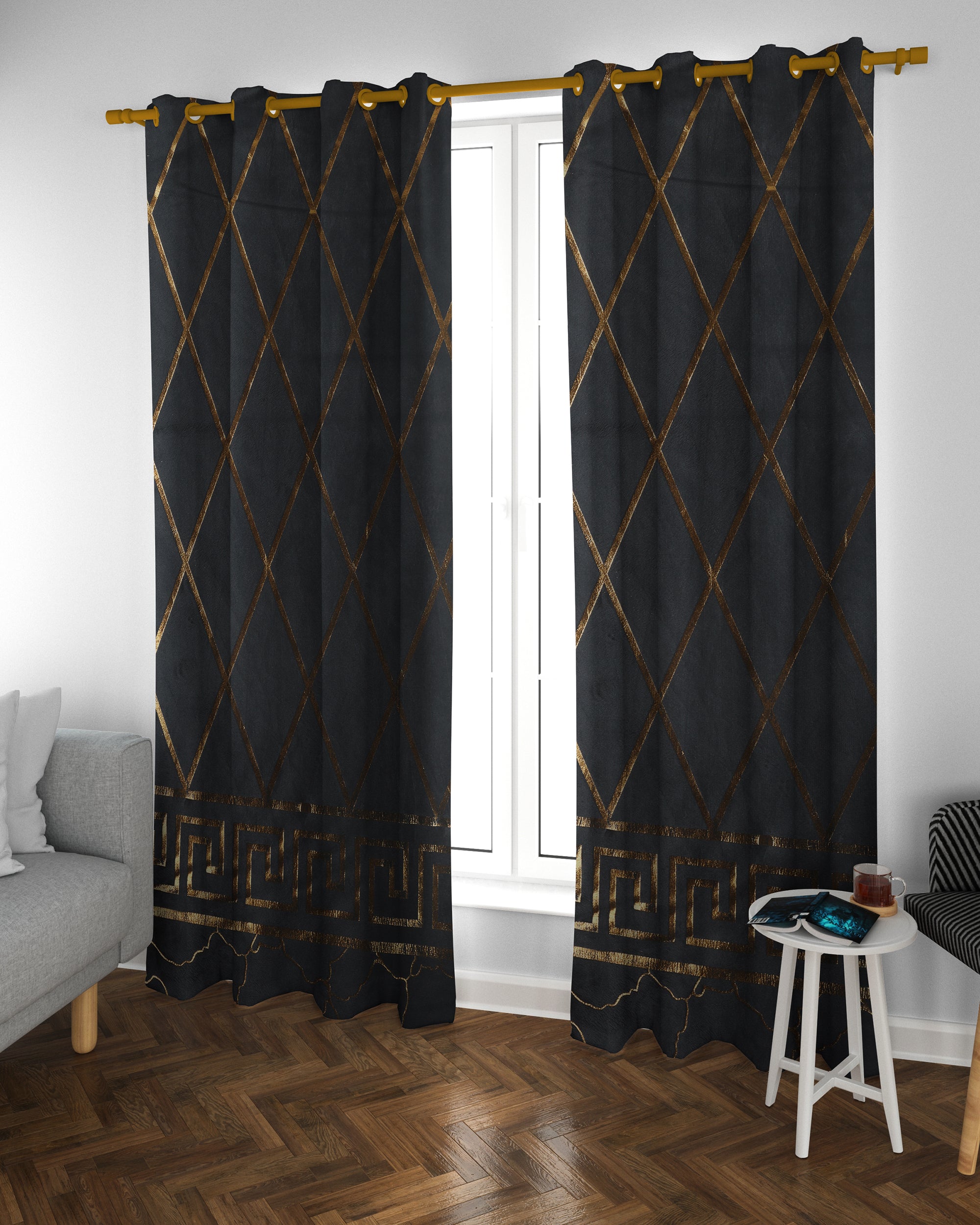 Imported Velvet Curtains 4.5*7.5F