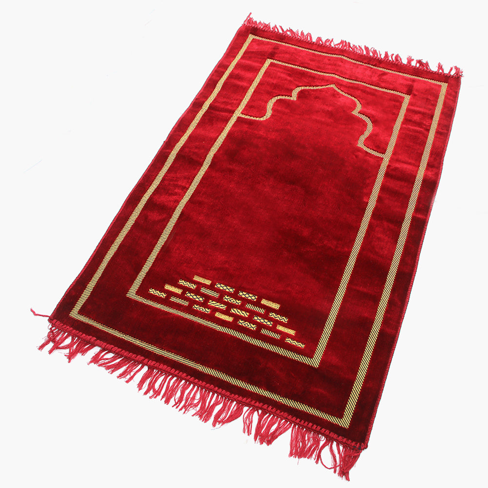Ja-E-Namaz Prayer Mat - Red, Prayer Accessories Collection, Chase Value, Chase Value