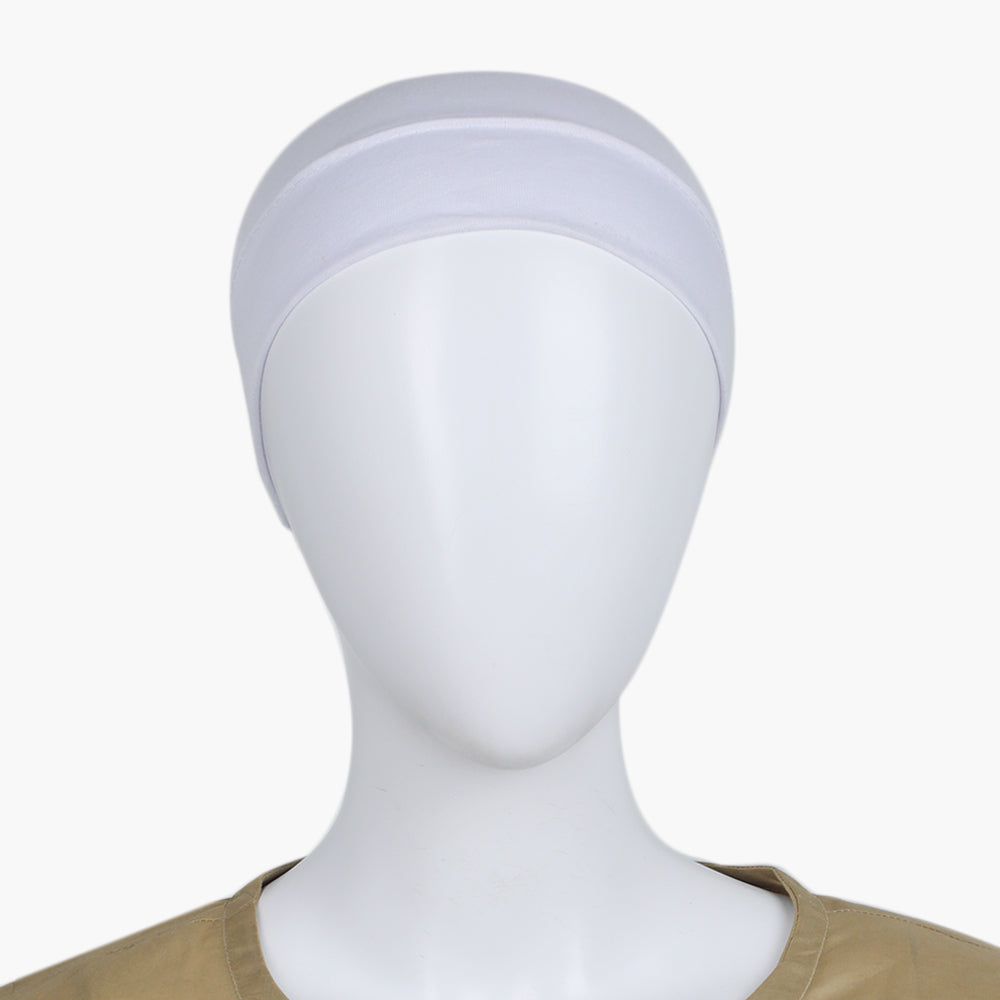 Women's Hijab Cap - White, Women Shawls & Scarves, Chase Value, Chase Value
