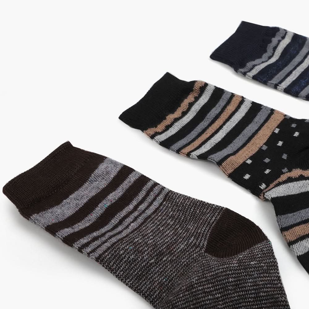 Boys Socks Pack Of 3 - Multi Color, Boys Socks, Chase Value, Chase Value