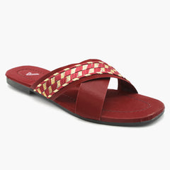 Women's Slippers - Maroon, Women Slippers, Chase Value, Chase Value