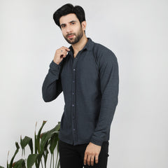 Eminent Men's Full Sleeves Polo T-Shirt - Charcoal