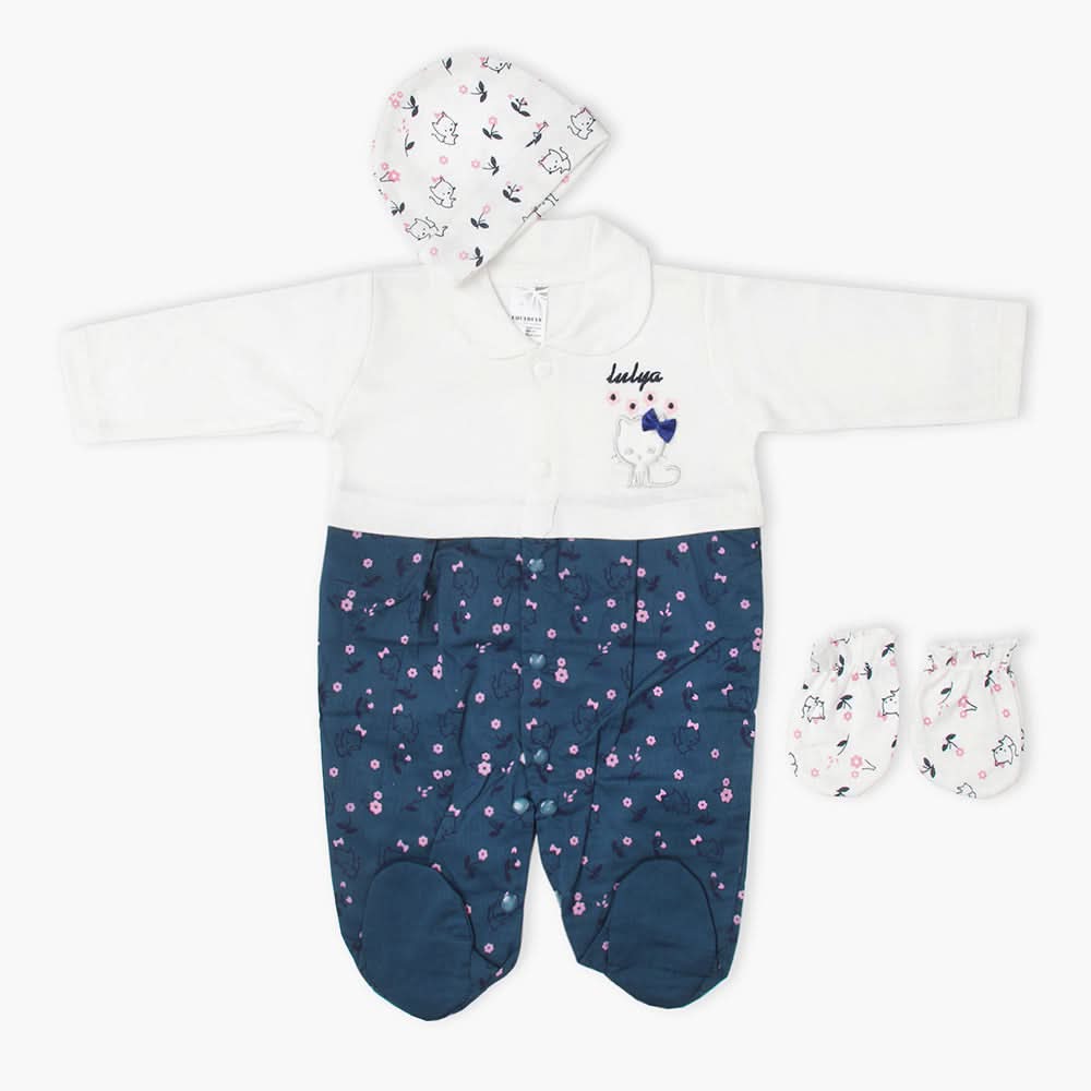 Eminent Newborn Girls Romper - Dark Blue, Newborn Girls Winterwear, Eminent, Chase Value