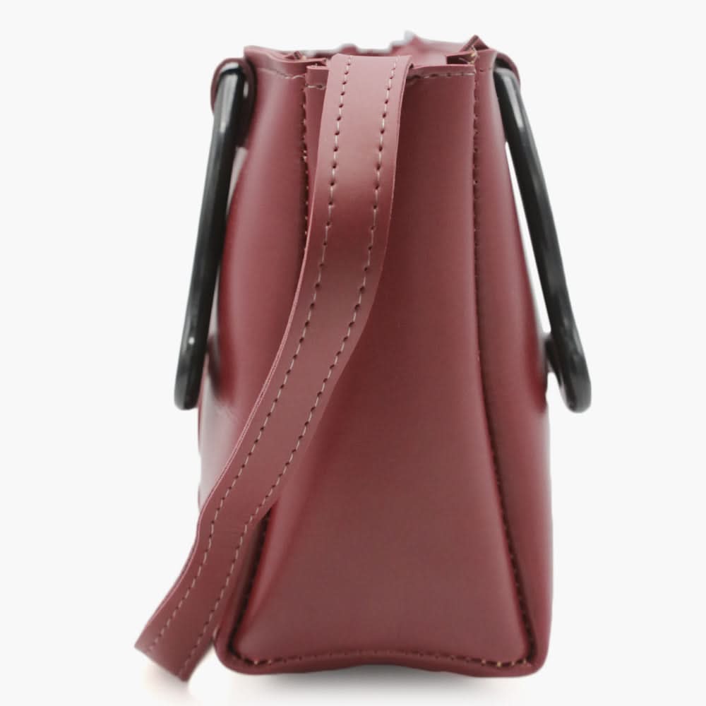 Women's Shoulder Bag - Maroon, Women Bags, Chase Value, Chase Value