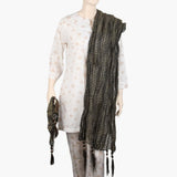 Women's Jamawar Dupatta - Black, Women Dupatta, Chase Value, Chase Value