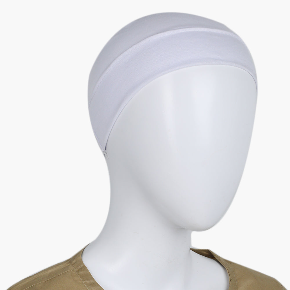 Women's Hijab Cap - White, Women Shawls & Scarves, Chase Value, Chase Value