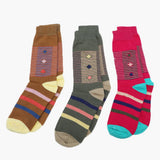 Girls Socks Pack Of 3 - Multi Color, Girls Socks, Chase Value, Chase Value