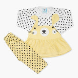 Newborn Girls Full Sleeves Suit - Yellow, Newborn Girls Winterwear, Chase Value, Chase Value