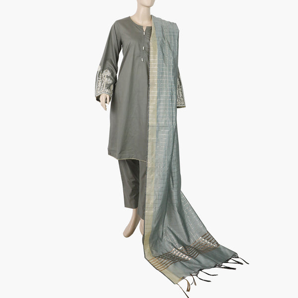 Women's Embroidery Shalwar Suit - Sand