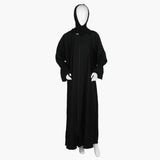 Women's Zipper Abaya - Black, Women Abayas, Chase Value, Chase Value