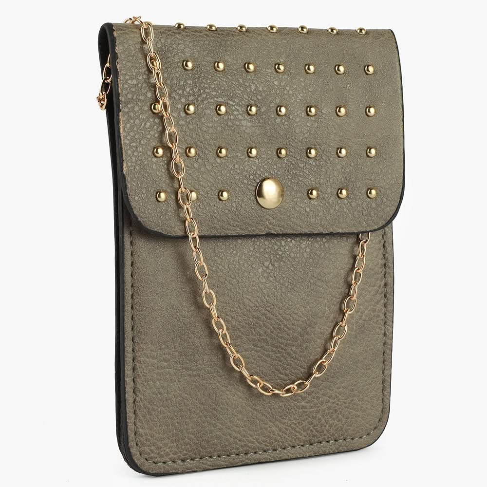 Women's Mobile Pouch - Grey, Women Clutches, Chase Value, Chase Value