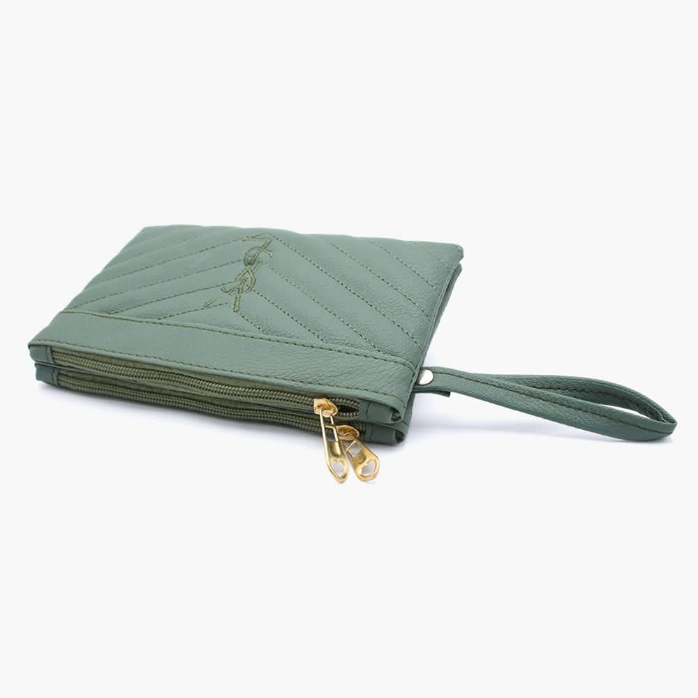 Women's Clutch - Steel Green, Women Clutches, Chase Value, Chase Value