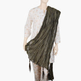 Women's Jamawar Dupatta - Black, Women Dupatta, Chase Value, Chase Value